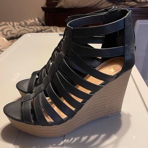 Brand New Black and Brown Wedges!